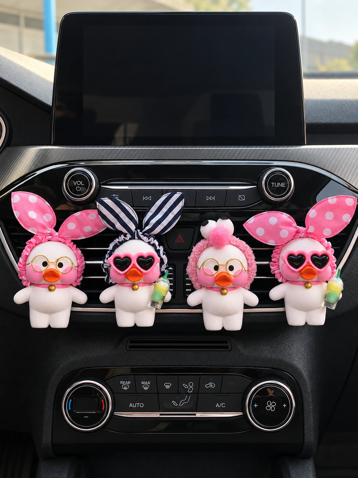 Four Blush Duck styles shown together in their original car-vent arrangement