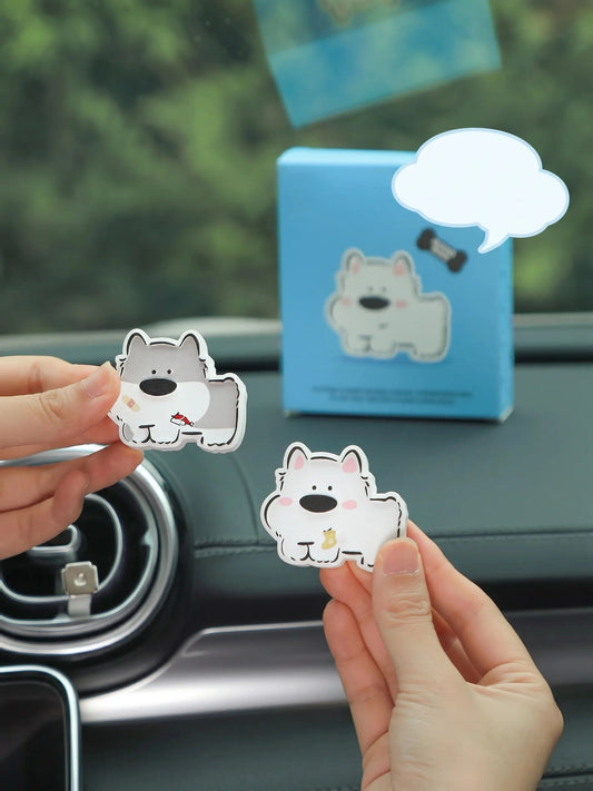 Line Art Puppy Car Vent Diffuser - Pet Friendly Gypsum Air Freshener product image by SandartFlow