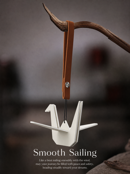 Smooth Sailing clean fresh scented white origami crane diffuser