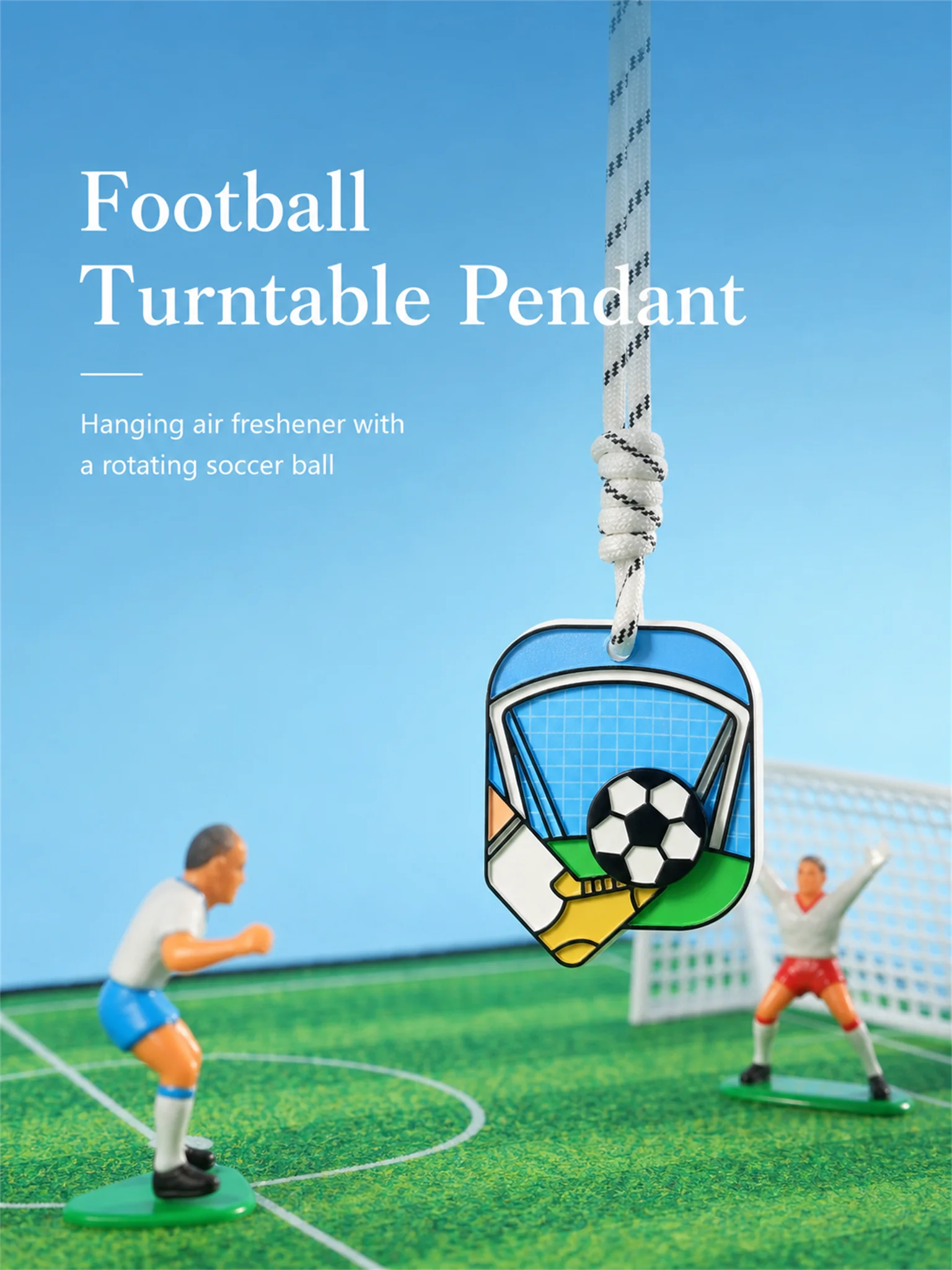 Soccer car air freshener rotating football diffuser by Sandart Flow - image 4