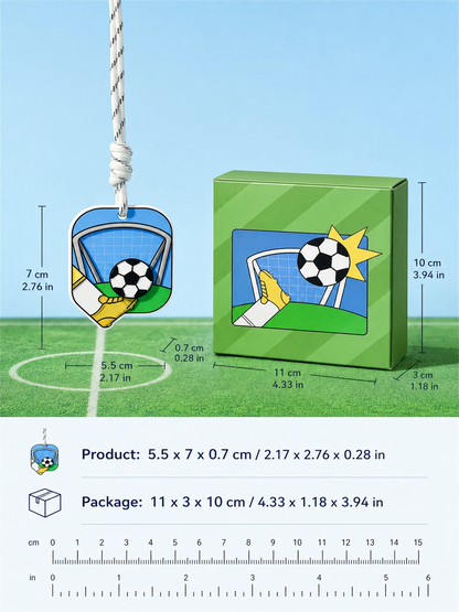 Soccer car air freshener rotating football diffuser by Sandart Flow - image 7