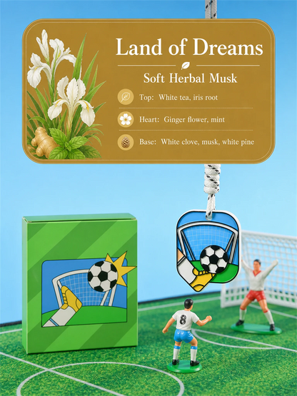 Soccer car air freshener rotating football diffuser by Sandart Flow - image 10