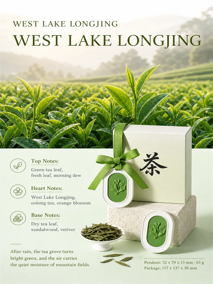 West Lake Longjing classic green tea scented gypsum diffuser